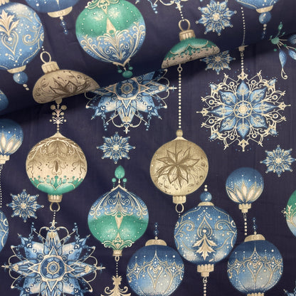 100 % tissu en coton - motif hivernal 125 g/m