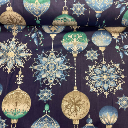 100% tissu en coton - histoire d’hiver 125 g/m