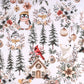 Attēls ar 100% Kokvilnas audums - ziemassvētku raksti 125 g/m – pieejams Šarlotes audumi