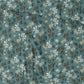 Attēls ar 100% Kokvilnas audums - zilgan zaļš lapu raksts 125 g/m² – pieejams Šarlotes audumi