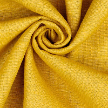 100 % tissu en lin - jaune 230 g/m²