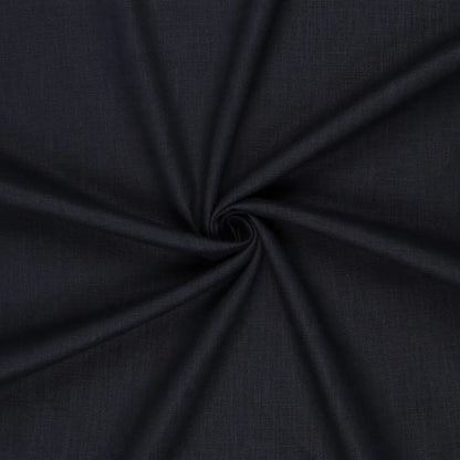 100% linen fabric–dark blue| 230 g/m² | Enzyme washed