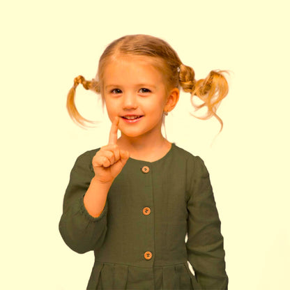 100% weiches Leinen-Khaki 165 g/m²