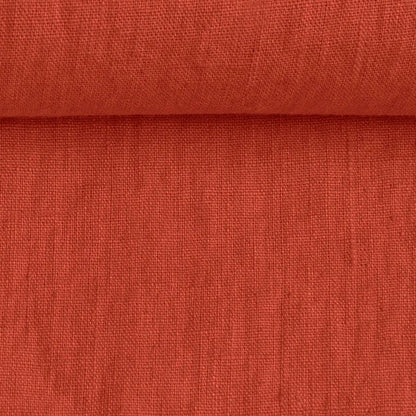 100% lin adouci rouge brique (Brick) 205 g/m²