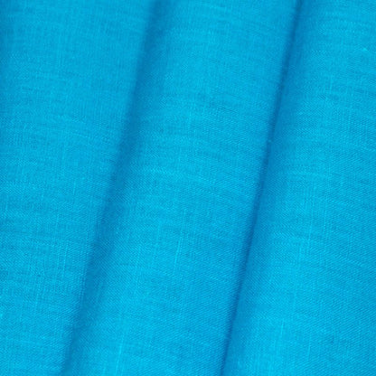 100% pehmendatud lina-laguunisinine 205 g/m²