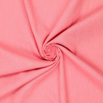 100% Softened linen - strawberry sorbet 165 g/m²