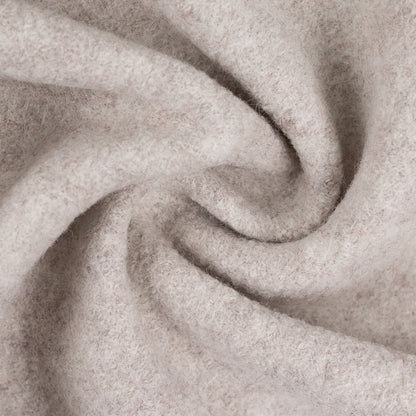 100% Wool Fabric - Beige Melange 385 g/m²
