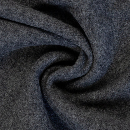 Image of 100% wool fleece - dark grey melange 385 g/m² – available at Šarlotes audumi