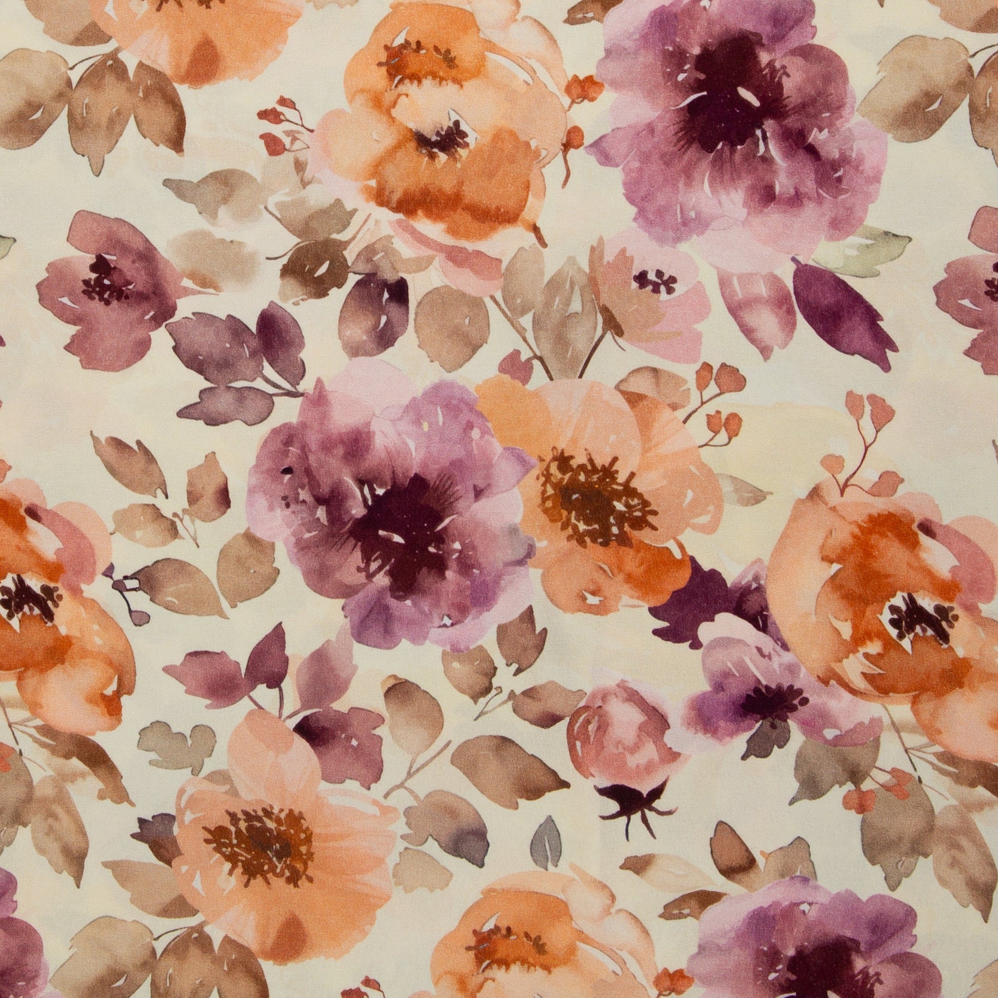 Attēls ar 100% Viskozes audums - akvareļa sapnis 100 g/m² – pieejams Šarlotes audumi