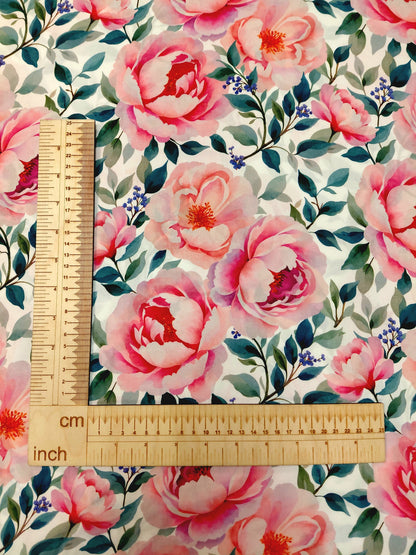 Image of 100% viscose fabric - rose hips 135 g/m² – available at Šarlotes audumi