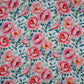 Attēls ar 100% Viskozes audums - krūmrozītes 135 g/m² – pieejams Šarlotes audumi
