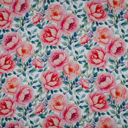 Image of 100% viscose fabric - rose hips 135 g/m² – available at Šarlotes audumi