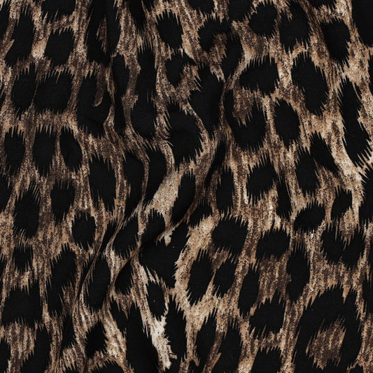 Attēls ar 100% Viskozes audums-leopards – pieejams internetā Šarlotes audumi