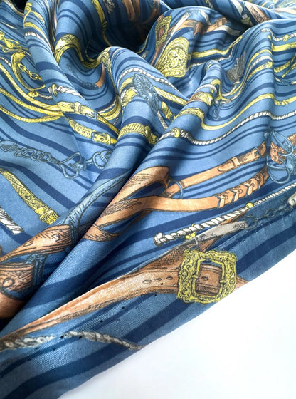 100% Silk Satin - Graphic Print 55 g/m²
