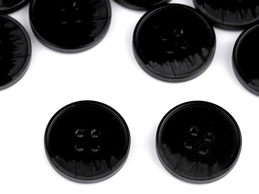 Dark Gray Suit Buttons, 4 Holes – 15 mm-25 mm