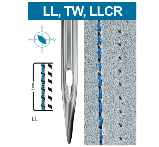 Adatad tööstuslikele õmblusmasinatele SCHMETZ 134 LL - nahale (10 tk)