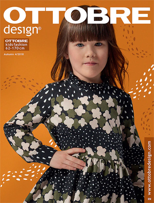 OTTOBRE design Kids 4/2018 – bērnu apģērbu piegrieztņu žurnāls angļu valodā