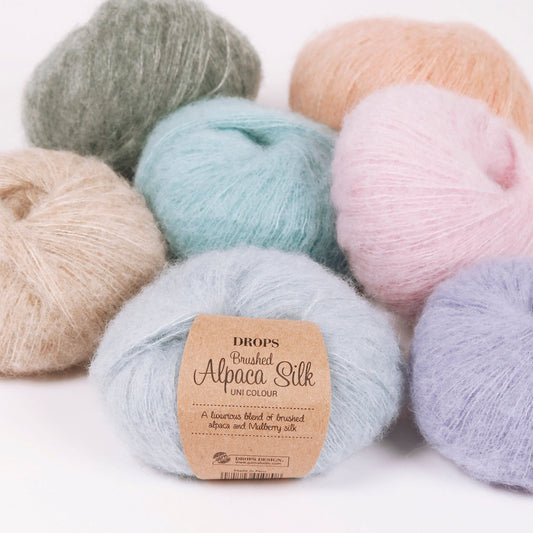 Dzijas DROPS Brushed Alpaca Silk - 25 g / 140 m
