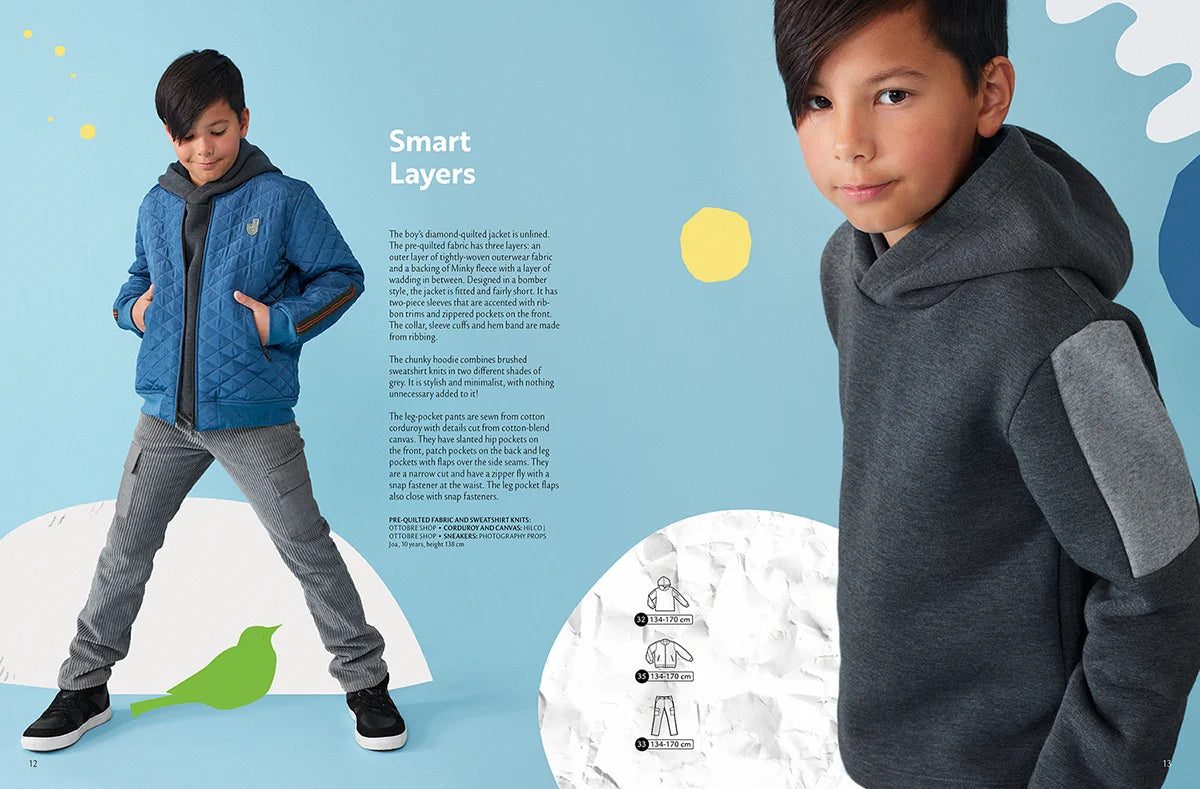 OTTOBRE design Kids Ziema– bērnu apģērbu piegrieztņu žurnāls angļu valodā