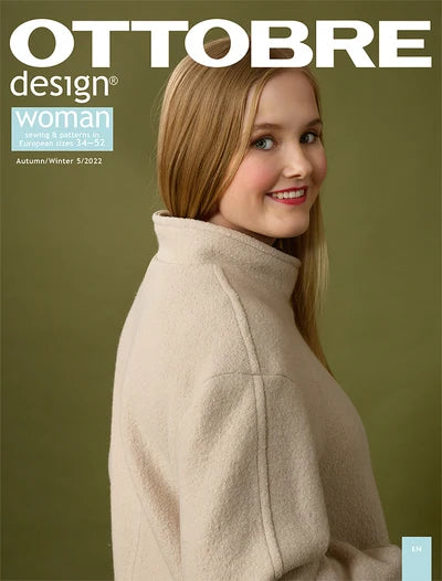 OTTOBRE design Woman 5/2022 – sieviešu apģērbu piegrieztņu žurnāls angļu valodā