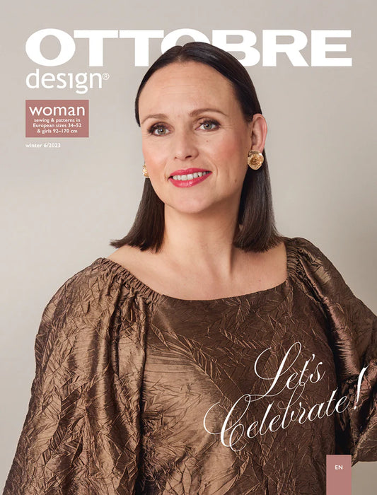 OTTOBRE design Woman 6/2023 – sieviešu apģērbu piegrieztņu žurnāls angļu valodā