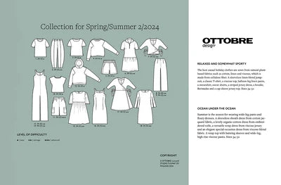 OTTOBRE design Woman 2/2024 – sieviešu apģērbu piegrieztņu žurnāls angļu valodā