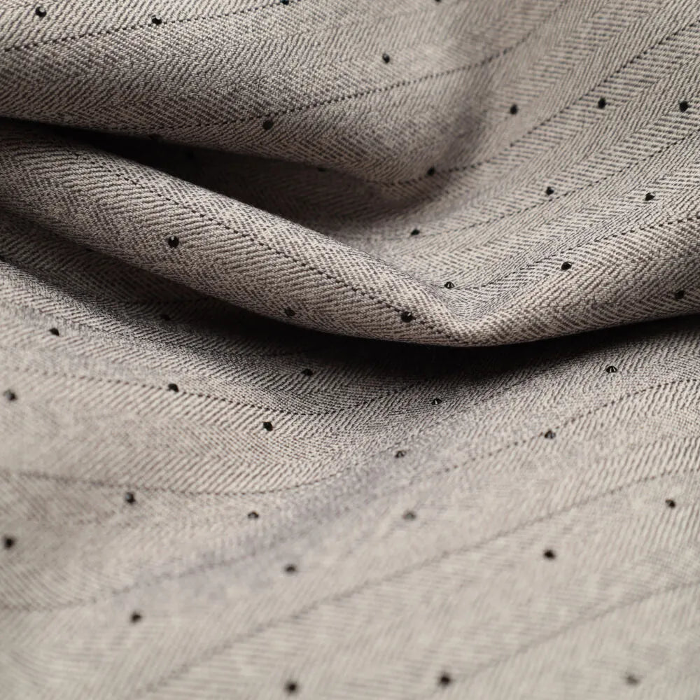 Suit Fabric – Grey with Fine Pattern