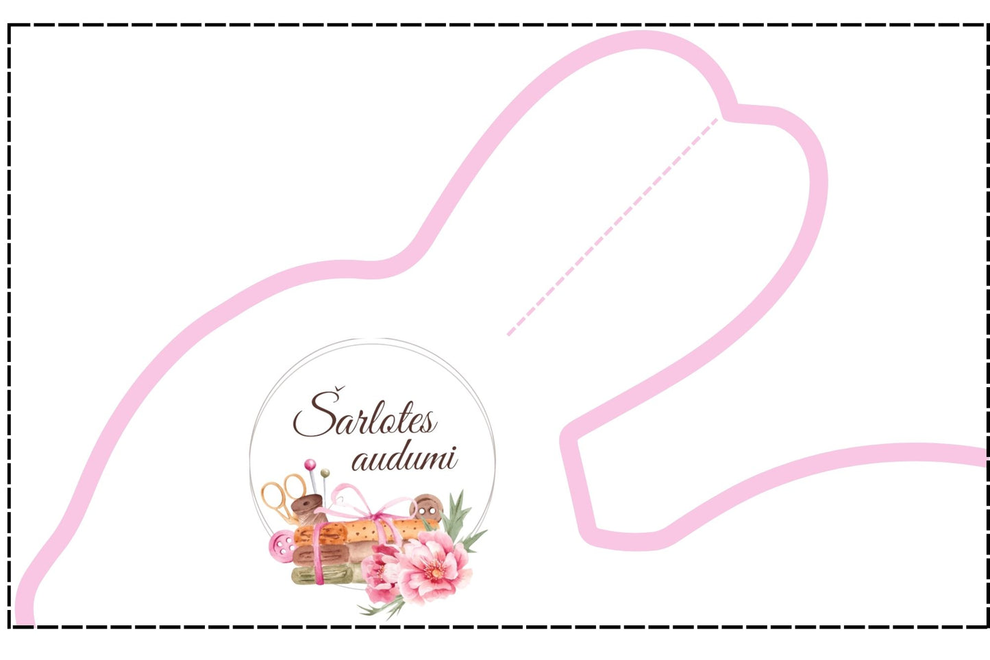 BEZMAKSAS zaķa spilventiņa piegrieztne (PDF)