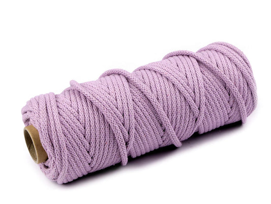 Kokvilnas aukla 5mm-ceriņu (10 m)