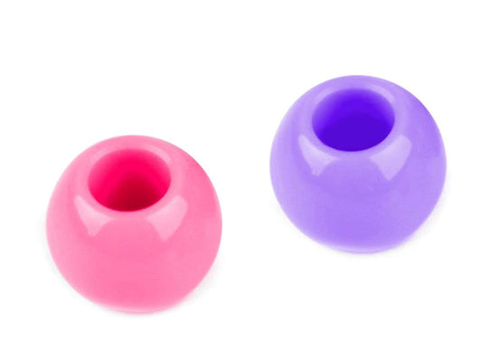 Plastmasas pērlītes 8×10 mm pasteļtoņos – mix