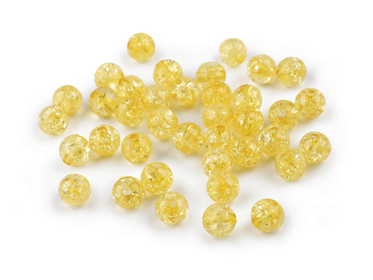 Plastmasas pērlītes Ø8 mm 30 g | dažādu toņu