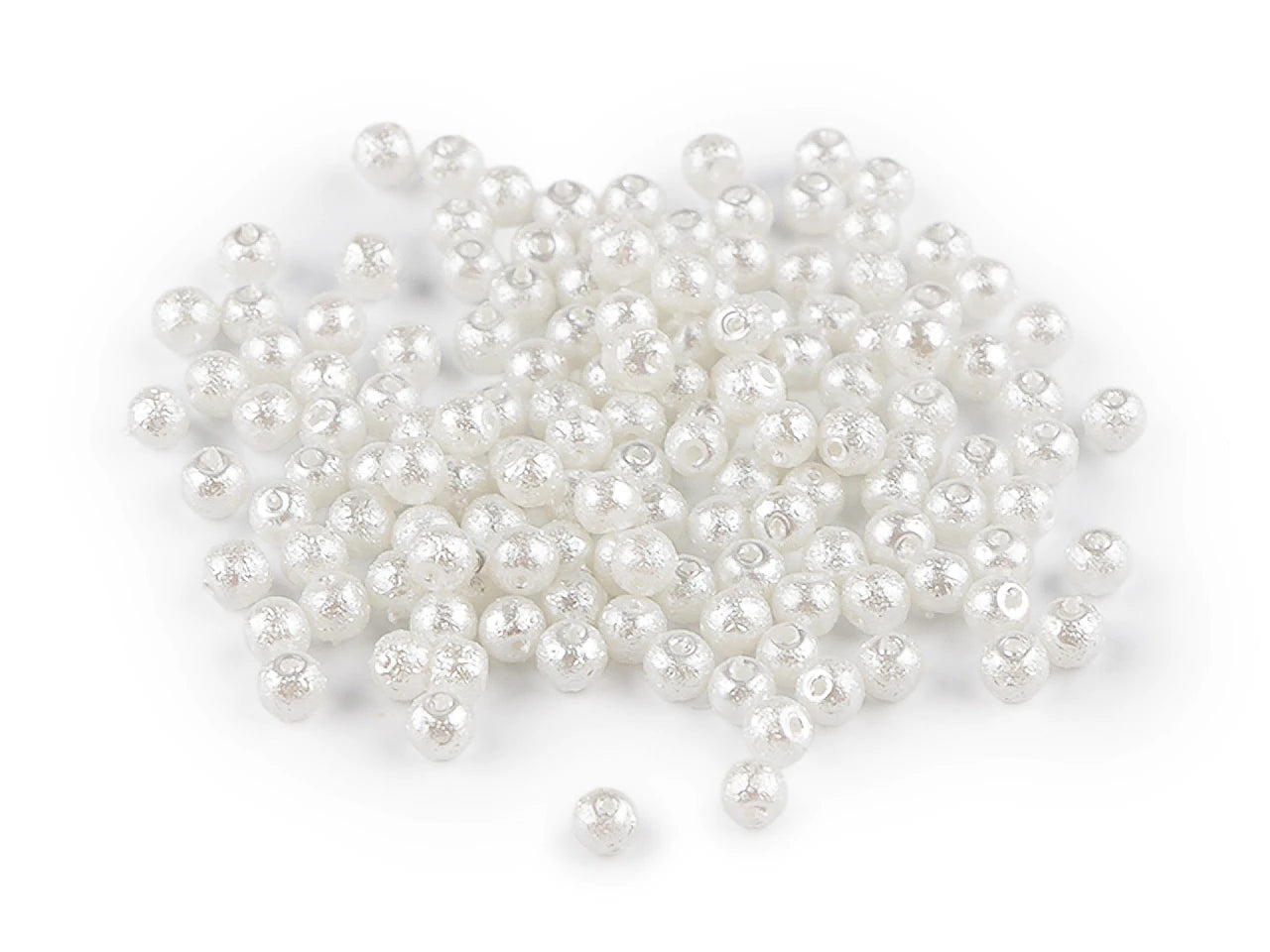 Stikla vaska pērlītes ar perlamutra spīdumu Ø4 mm 20g