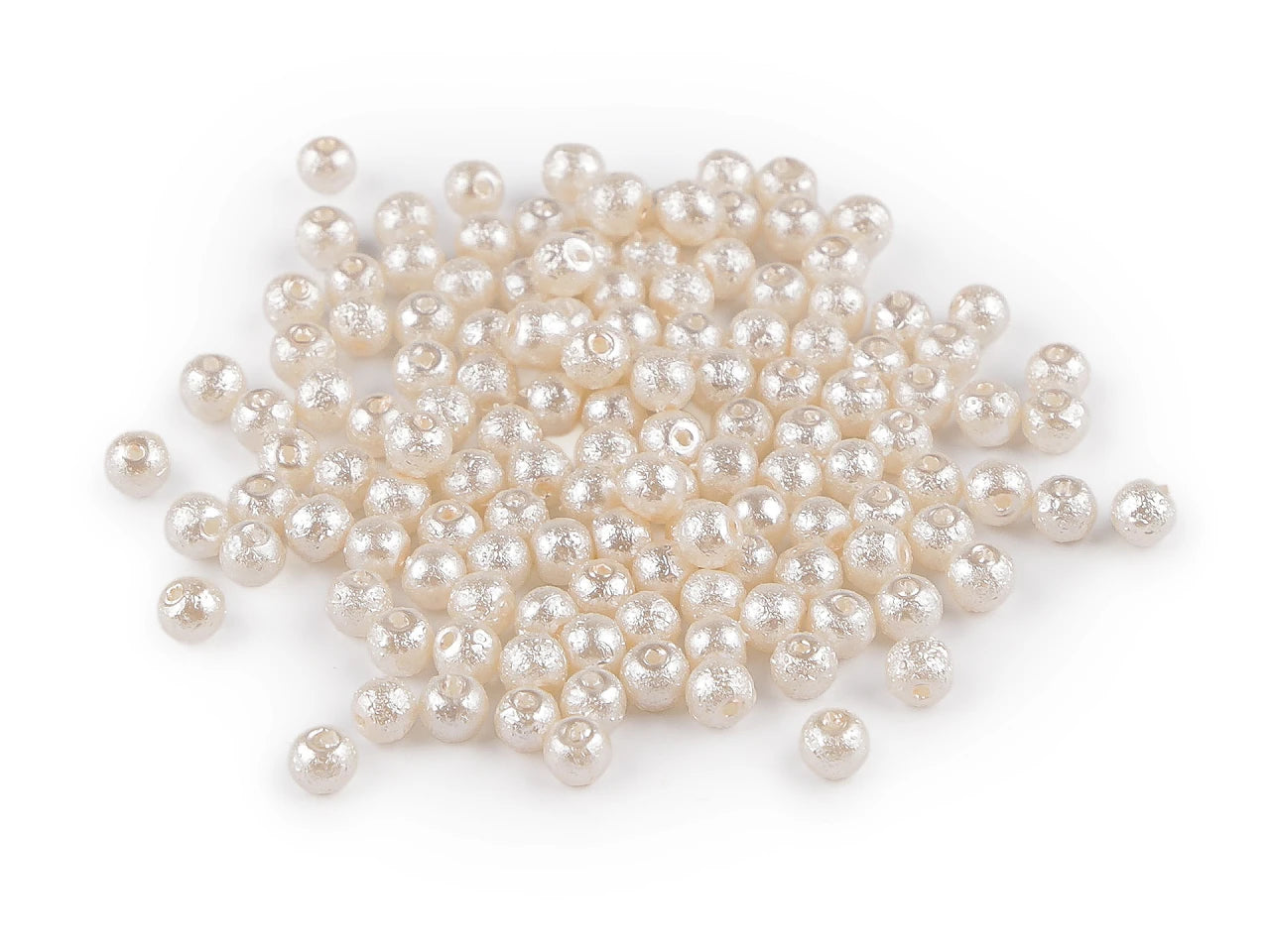 Stikla vaska pērlītes ar perlamutra spīdumu Ø4 mm 20g