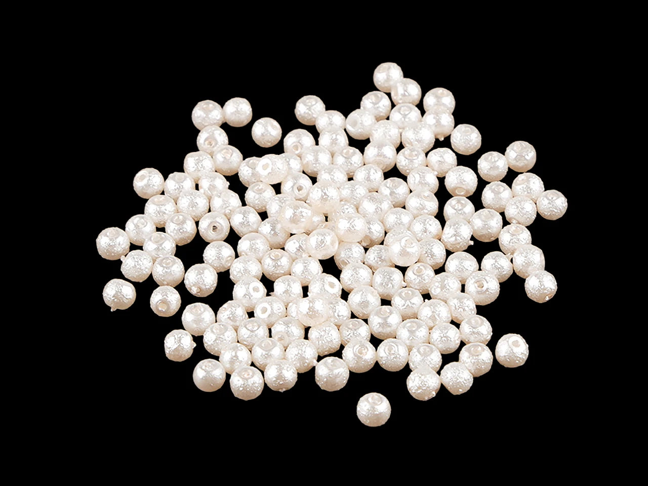 Stikla vaska pērlītes ar perlamutra spīdumu Ø4 mm 20g
