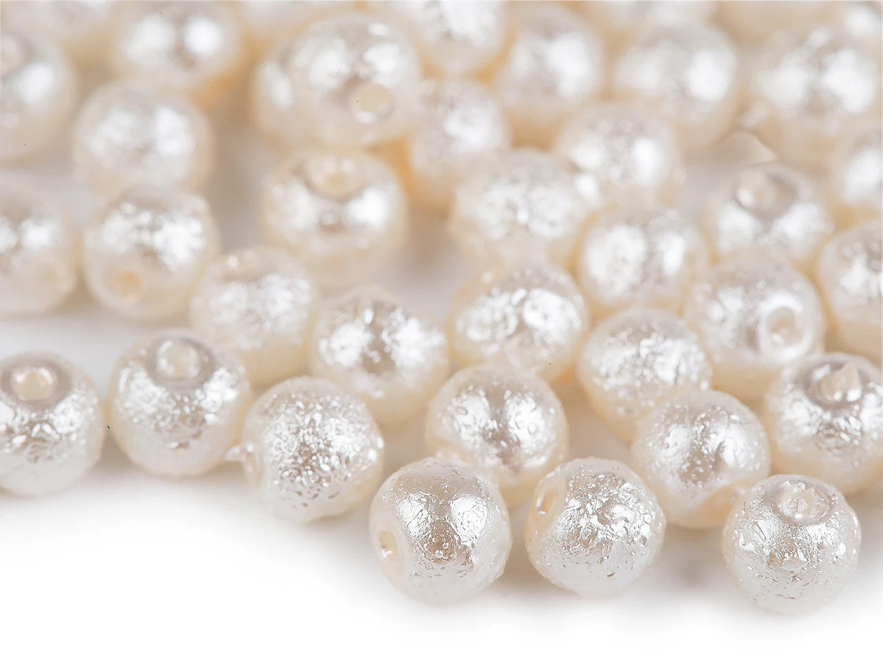 Stikla vaska pērlītes ar perlamutra spīdumu Ø4 mm 20g