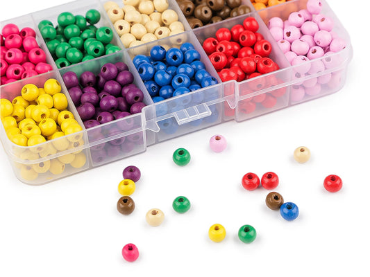 Koka pērlīšu komplekts kastītē (mix)