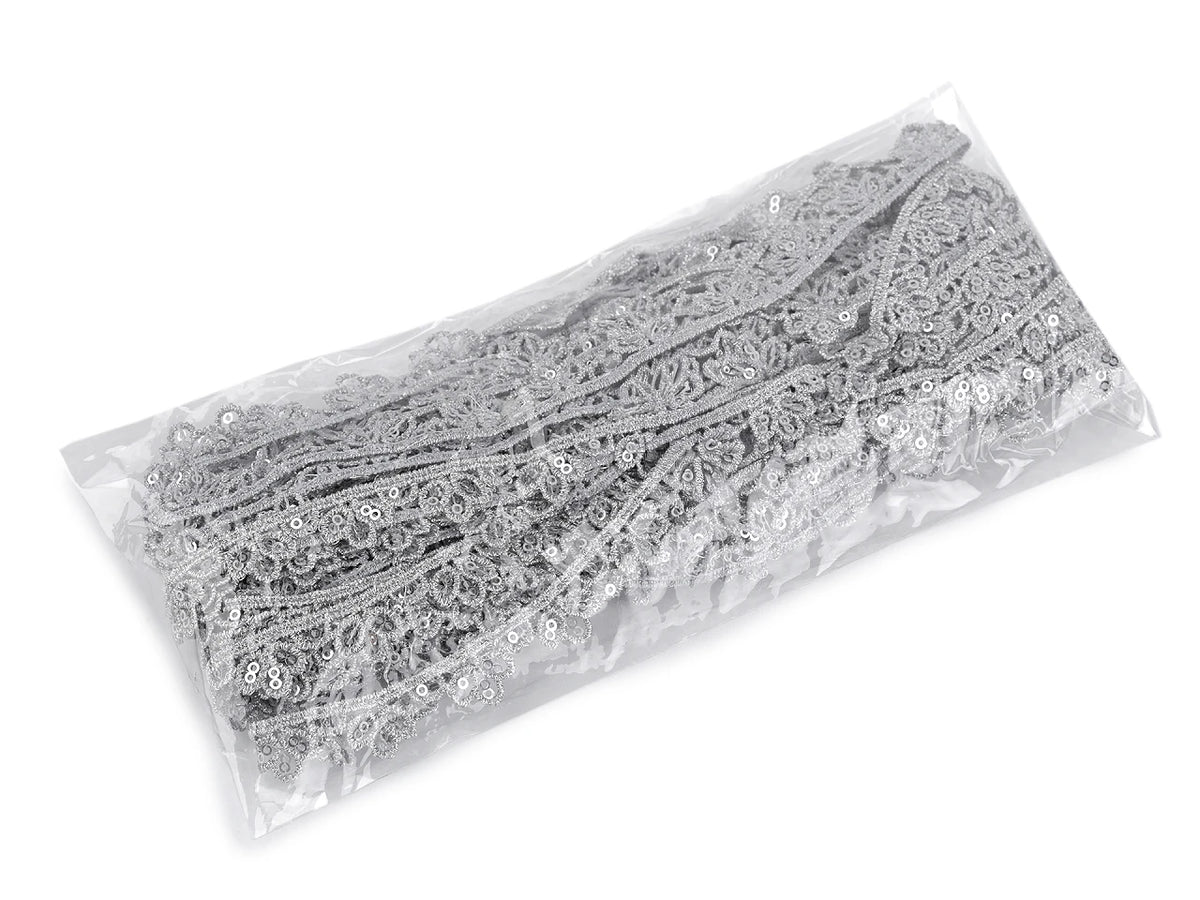 Dekoratiivne guipure-pitspael litritega – 13 mm
