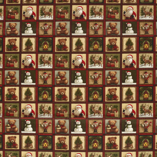 Premium 100% Cotton Fabric - Christmas Cards