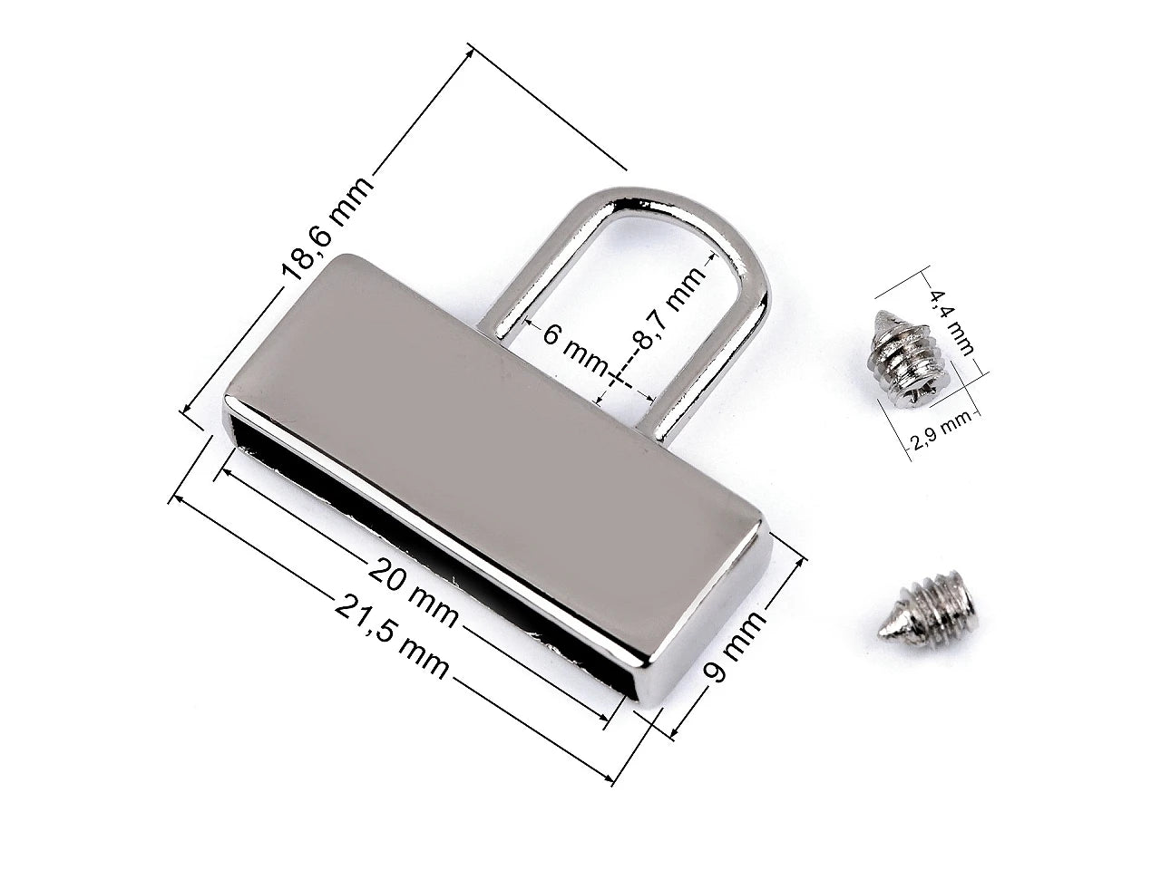 Rihmad, käevõrude otsakinnitus silmaga 20 mm|erinevates toonides