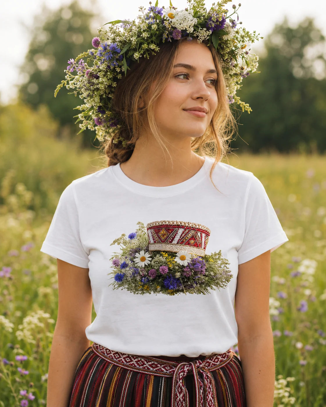 Orgaanilisest puuvillast T-särk "Kroon niidul"