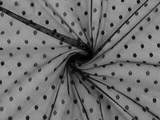 Mīksts tills ar pumpiņām-melns 40 g/m²