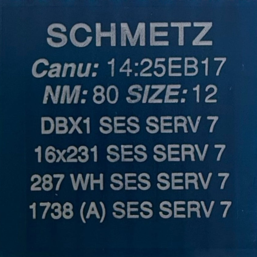 Adatas rūpnieciskajām šujmašīnām SCHMETZ DBx1 SES SERV 7 – smalkai trikotāžai un viegliem austiem audumiem (10gab.)