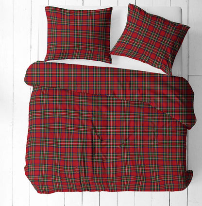 100% Cotton Fabric - Christmas Red Plaid