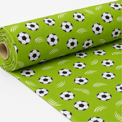100% Kokvilnas audums-futbols 125 g/m²