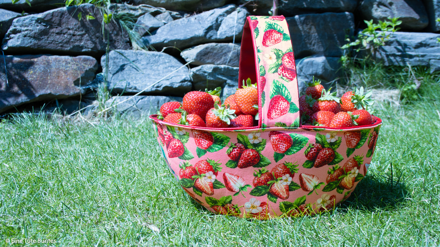 Kanvas audums-zemenes 200 g/m²