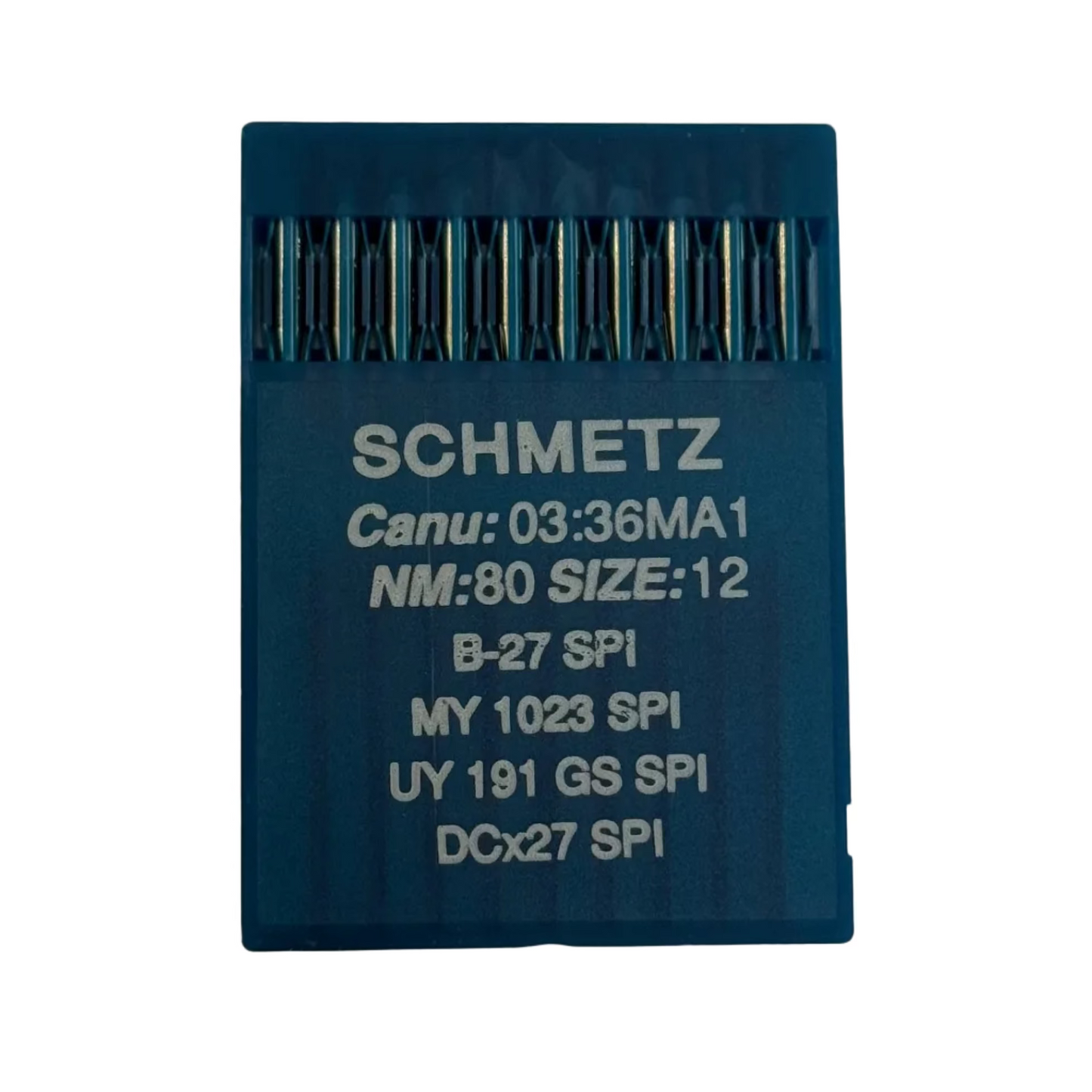 Industrial Overlock Needles SCHMETZ DCx27 (B-27) SPI for Thick and Thin Fabrics - 10 pcs.