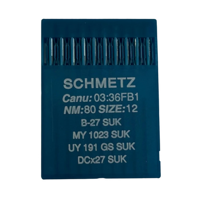 Industrial Overlock Needles SCHMETZ DCx27 (B-27) SUK for Knitwear and Jeans – 10 pcs.