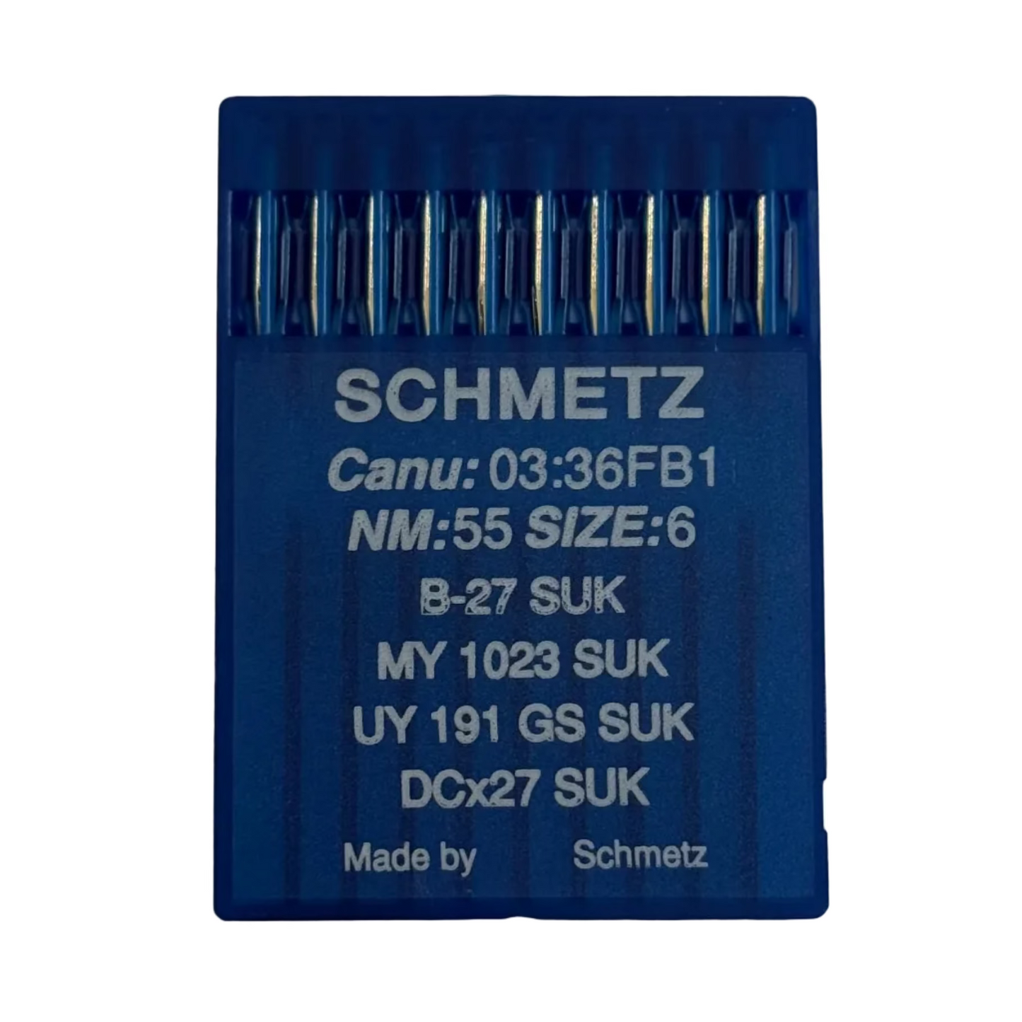 Industrial Overlock Needles SCHMETZ DCx27 (B-27) SUK for Knitwear and Jeans – 10 pcs.