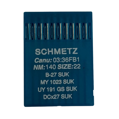 Industrial Overlock Needles SCHMETZ DCx27 (B-27) SUK for Knitwear and Jeans – 10 pcs.