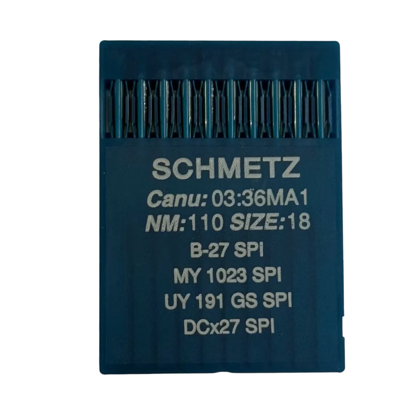 Industrial Overlock Needles SCHMETZ DCx27 (B-27) SPI for Thick and Thin Fabrics - 10 pcs.